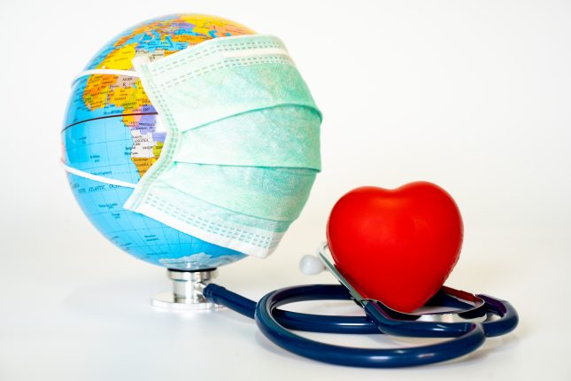 הלב והקורונה (אילוסטרציה)