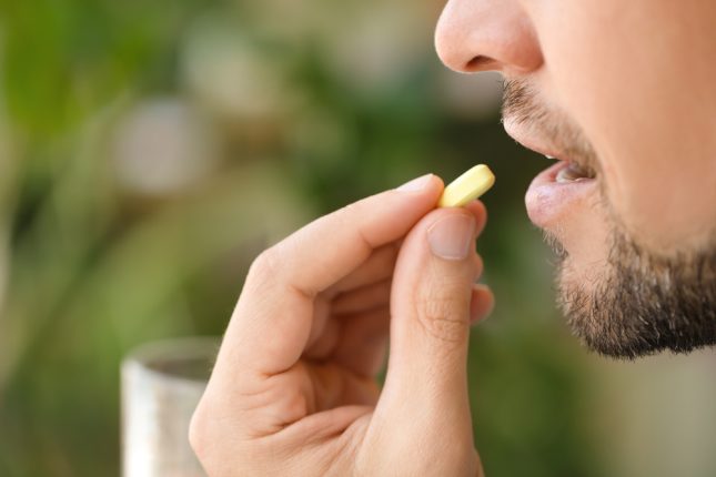 חיסון בנטילת כדור. אילוסטרציה