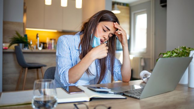 קורונה ארוכה בנשים. אילוסטרציה