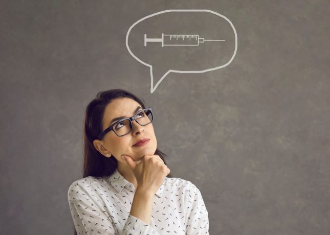 הססנות חיסונים. אילוסטרציה