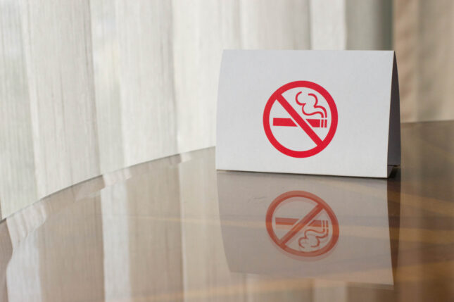 איזור ללא עישון. אילוסטרציה