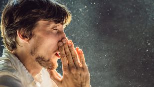 אלרגיה, אבק, אלרגנים. אילוסטרציה