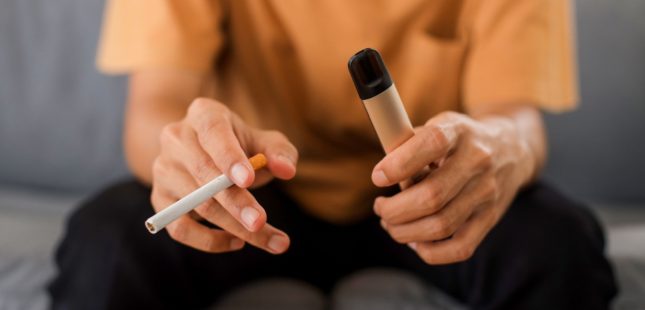 עישון מול אידוי. אילוסטרציה